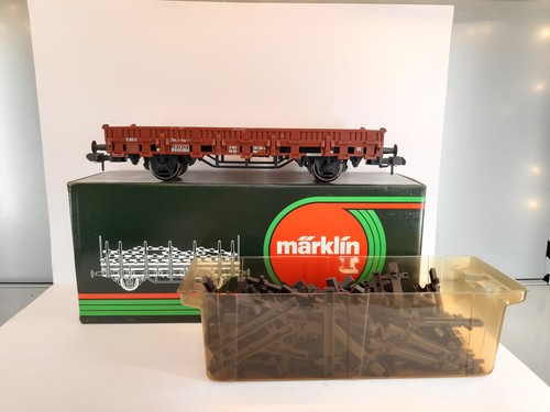 GWA1209 Märklin  5870 Spur 1 - Rungenwagen mit Beladung  OVP  | Zustand: Gebraucht
