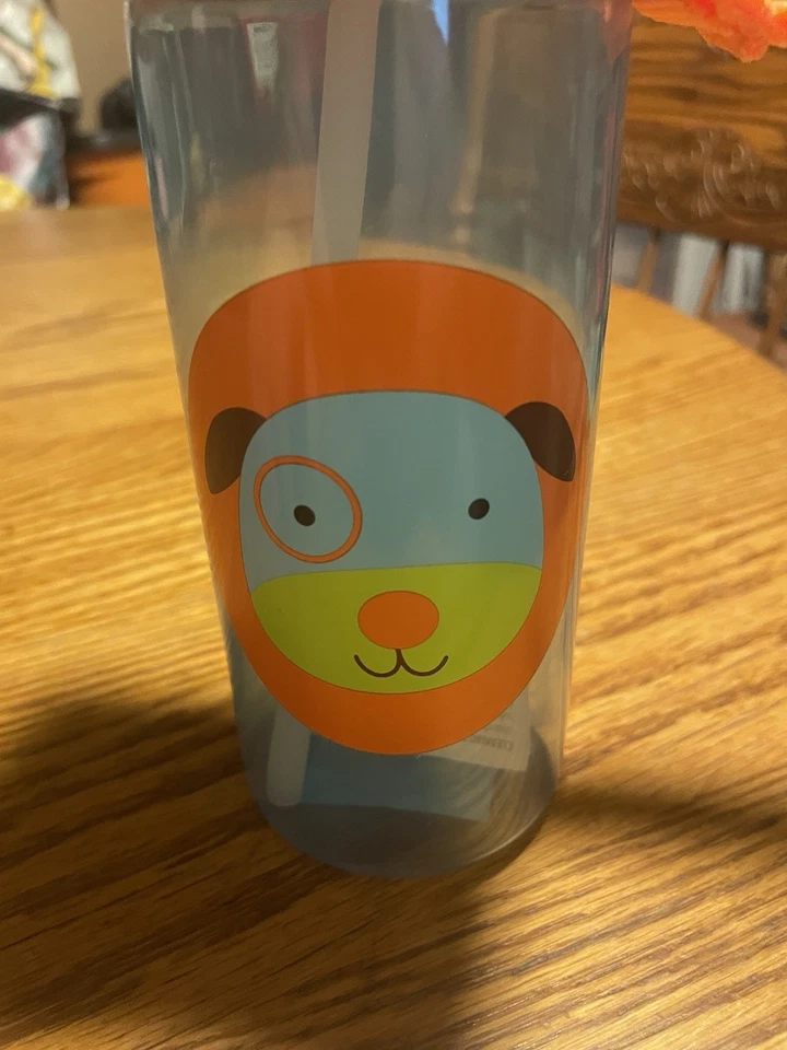 Botella de paja Skip Hop Zoo perro azul 12 m+ Foto 2 de 3