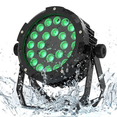 UKING Waterproof 360W 24LED Par Light 6in1 RGBWA UV DMX512 Stage Wash Lighting