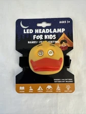 Unisex Kids LED Duck Headlamp Light Hands Free Evriholder Indoor Outdoor Reading
