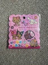 Sanrio Hello Kitty Flake Stickers Lot 15pcs, Used, JAPAN, Rare