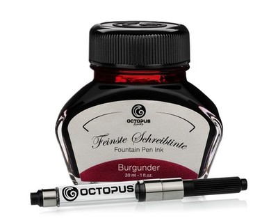 Füllhaltertinte Schreibtinte Füllertinte Burgunder 30ml mit Tinten-Konverter