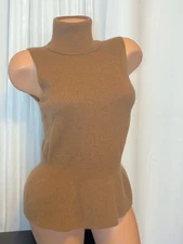 VERONICA BEARD CASHMERE TURTLENECK SWEATER SIZE S