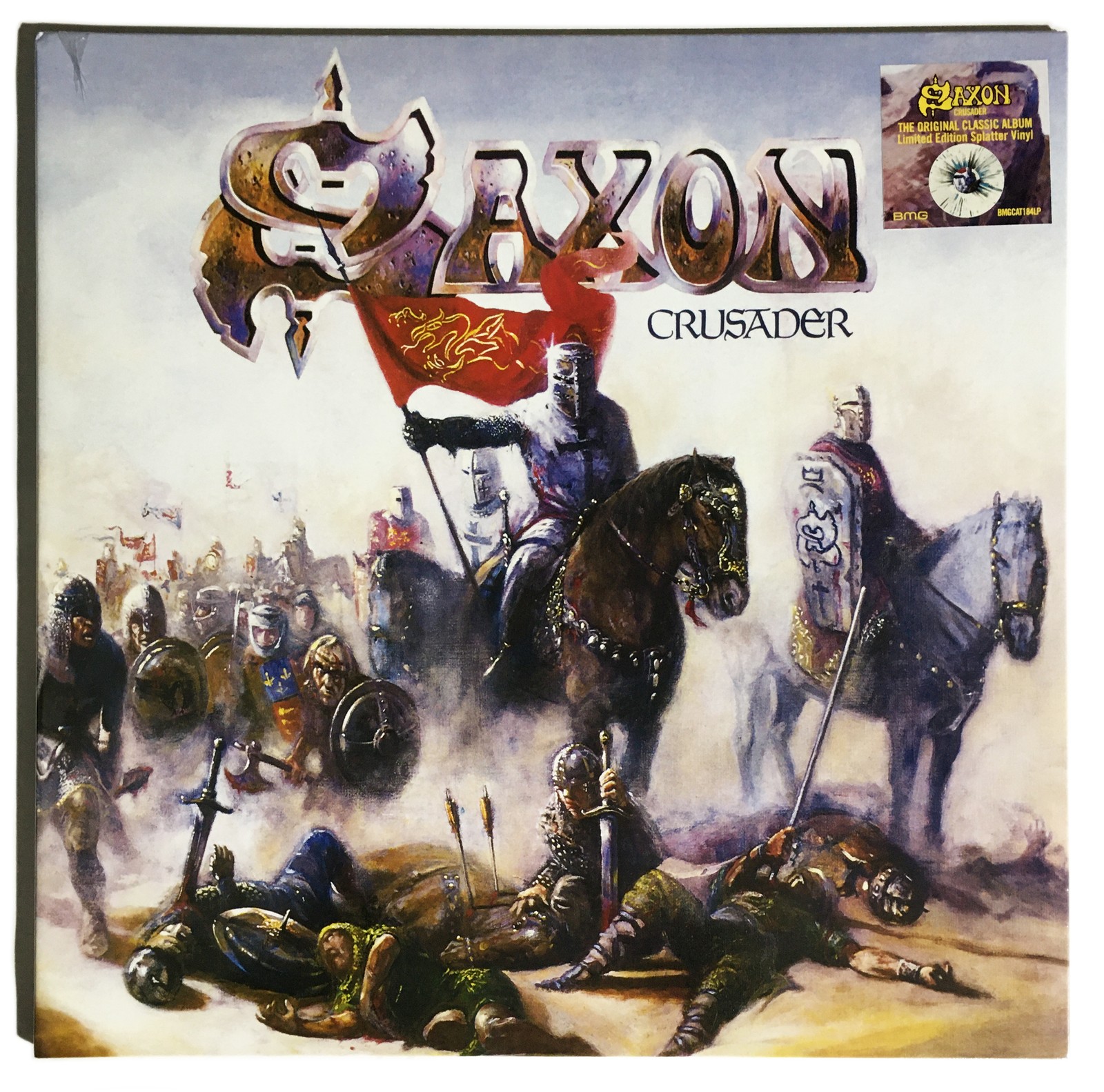Saxon Crusader Limited Edition Gatefold Sleeve Splatter LP Vinyl SEALED