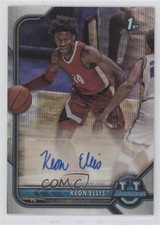 2021 Bowman U Chrome Prospect Silver Wave Refractor 105/199 Keon Ellis Auto 7iu
