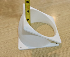 120 mm to 120 mm White 35 degree elbow computer Fan Mount pc cooling spacer