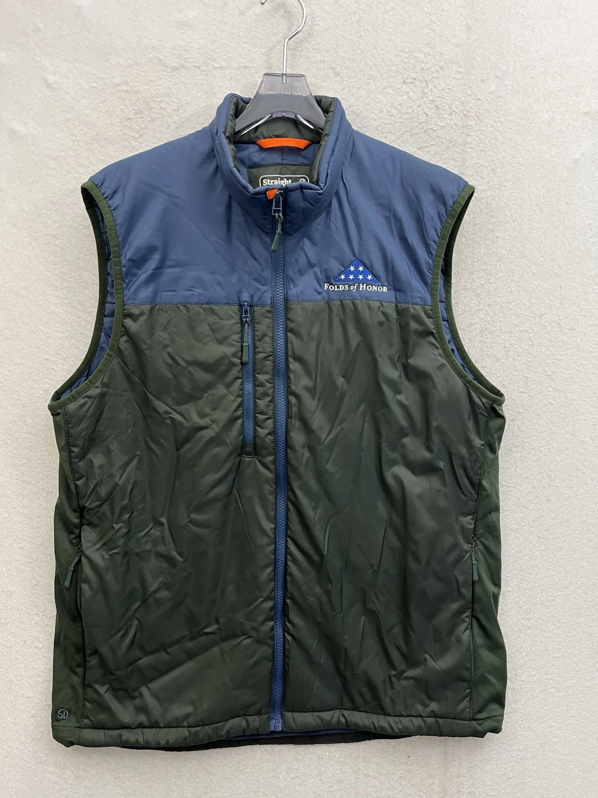 Straight Down Vest Mens Large Colorblock Lightweight Outdoors Winter Staple Golf