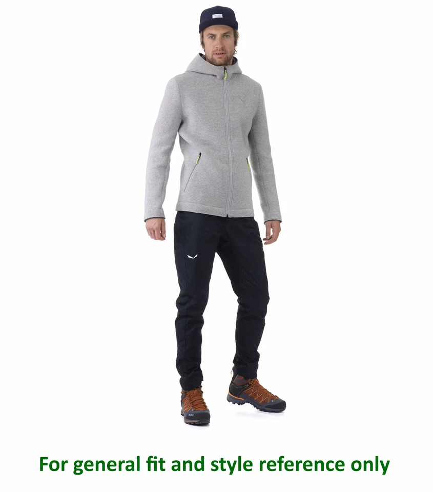 NUEVA Sudadera con Capucha de Lana con Cremallera Completa Salewa Sarner S/M/L Para Hombres Hecha en Italia Gris/Verde/Negro Foto 2 de 4