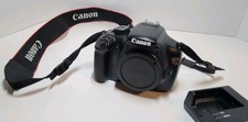 Canon EOS Rebel T3 12.2MP Black Digital SLR Body w/ Strap Battery Charger