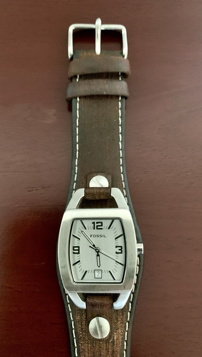 Fossil Architekt Women’s Watch – Brown Leather Cuff Strap (JR8130) Genuine original Authentic Fossil JR-8130 Brown leather  main image 3