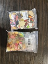 400 Piece Dollhouse Miniature Food Pretend Fast Food Toy Set