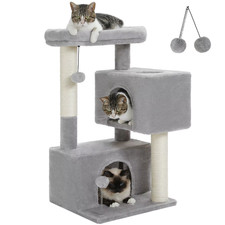 Cat Tree for Large Cats Cat Tower for Indoor Cats up to 10Kg with 2 Large Condos