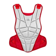 All-Star AFx Series Fastpitch Catcher's Chest Protector - White/Scarlet - Large