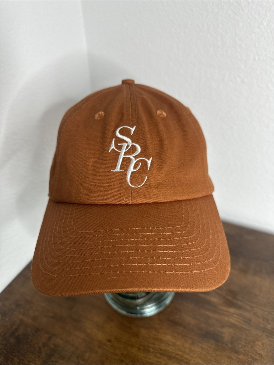 Sporty & Rich SRC Baseball Cap Hat One Strapback Burnt Orange And
