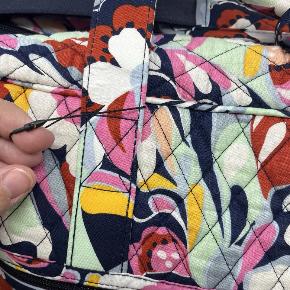 Vera Bradley Grand Traveler Bag Mod Paisley Blue EUC - Image 3 of 4