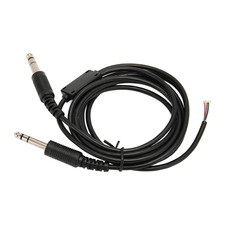 Cavo per Cuffie per Aviazione Spina Doppia GA per David Clark AVCOMM Pilot, Cavo