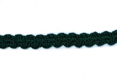 * CLEARANCE.! DARK GREEN GIMP BRAID 15mm Wide