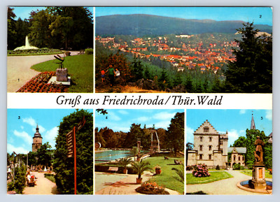 Vintage Postcard Greetings from Friedrichroda/Thür. Wald Germany 