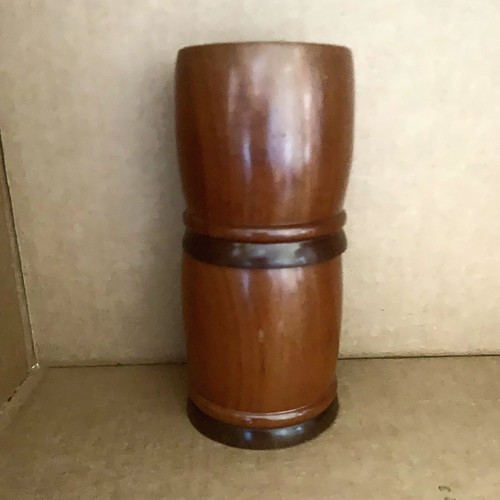 Wooden Holders/ Cups. Origin: Puerto Rico. 2.5" Diameter x 3" Tall. Circa: 1943 - Picture 6 of 9