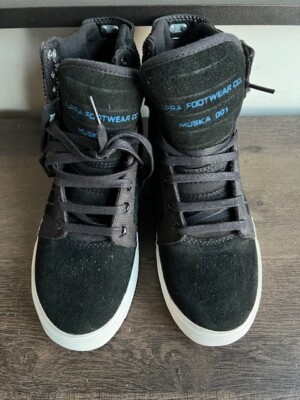 SUPRA Skytop “Muska 001 New men SUPRA Skytop Muska 001 Black Hi top Shoes sz 41/8 | eBay