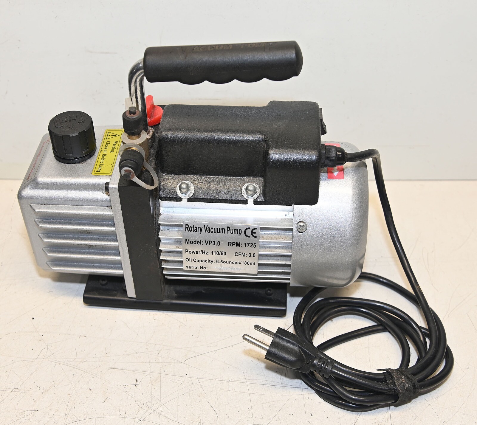 Rotary Vane Vacuum Pump Model VP3.0 120VAC 3CFM eBay