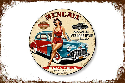 Retro Blechschild AUTO CAR GARAGE 30 x 20 cm Metallschild Vintage (2127)