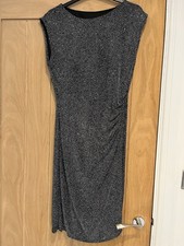 Wallis Sparkle Dress Ruched Waist UK12