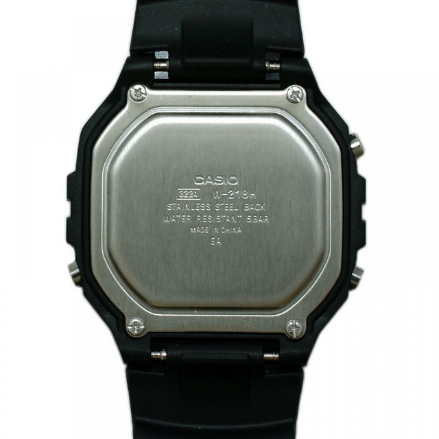 casio w218h black