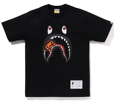A BATHING APE Men's BAPE x JOSHUA VIDES MILO SHARK TEE A BATHING APE Men's BAPE x JOSHUA VIDES MILO SHARK TEE