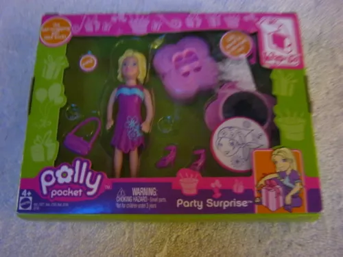 " New " In Package Polly Pocket 2005 Party Surprise Wrap n Go