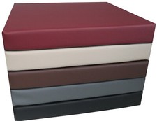 2er SET Stuhlkissen Sitzkissen  Bankkissen Indoor Outdoor Kunstleder ANTIRUTSCH 