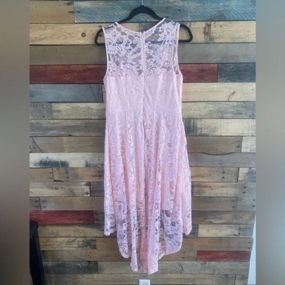 Muadress Pink Lace High Low Sweetheart‎ Neckline Dress Size XL eBay