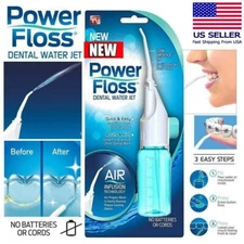 Oral Power Floss Dental Water Jet Air Power Cord Tooth Pick Braces As Seen on TV