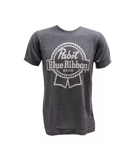 BRAND NEW Pabst Blue Ribbon PBR Beer Men's Heather Gray T-Shirt L Large