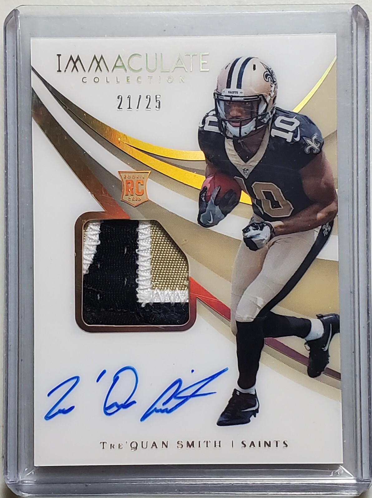 Tre'Quan Smith Panini Immaculate Collection #135 Autograph-Gold