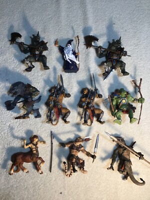 Papo Schleich monster lot, good condition, lot of 10, 1/18 scale, 