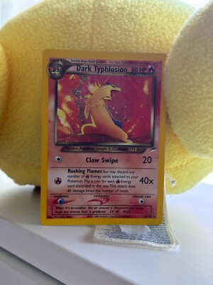 Dark Typhlosion first edition 10/105 Neo Destiny Holo Rare Pokemon