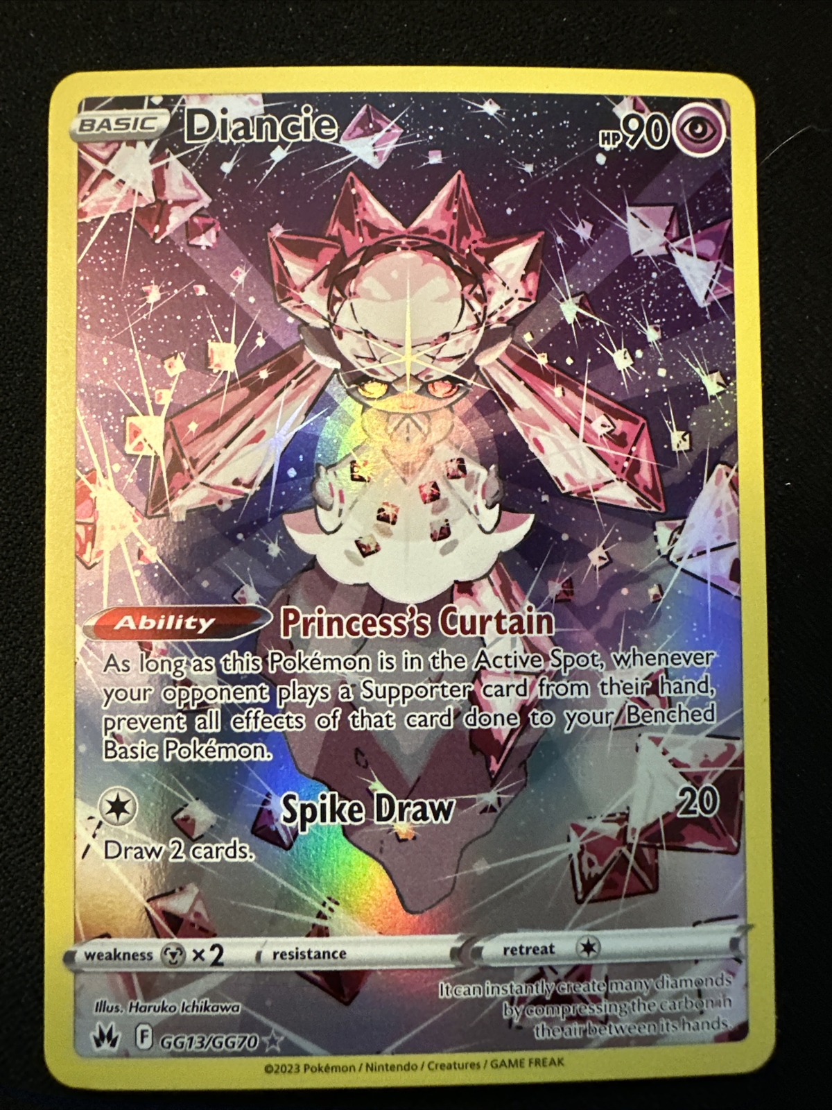 Pokemon TCG Crown Zenith GG13/GG70 - Diancie - Ultra Rare - NM - Full Art