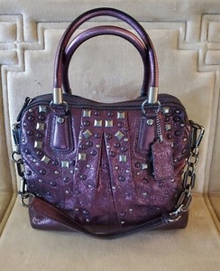 boysenberry coach purse