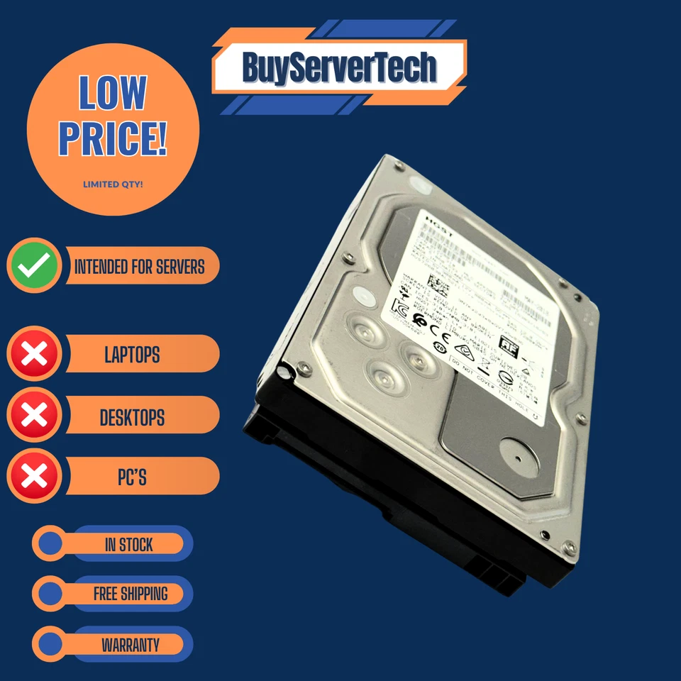 HGST 0F22807 3TB 7200RPM SAS 12Gbps 3.5" HDD | HUS726030AL5211 | 1YR Warranty - Image 2 of 4