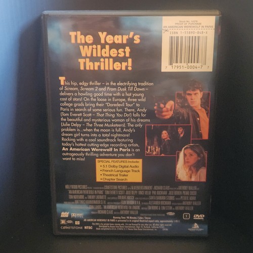 An American Werewolf in Paris (DVD, 1997) - Picture 2 of 3