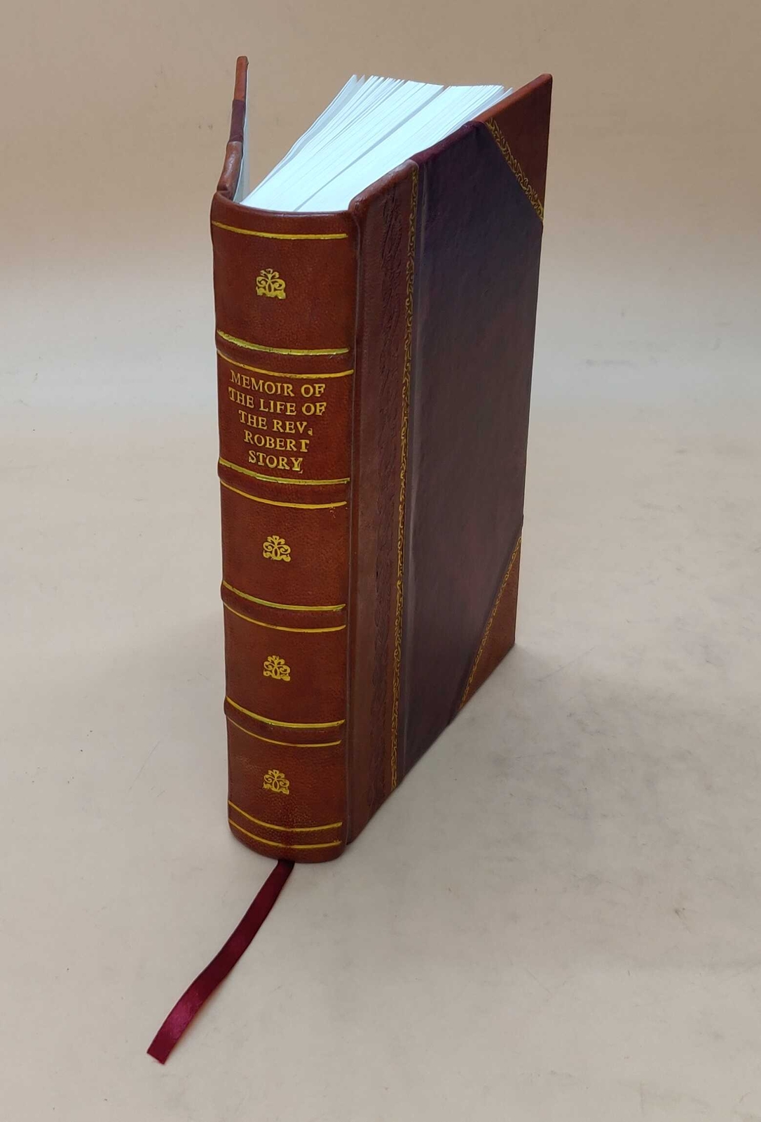 Rev Robert Story 1862 Leather Bound Memoir Biography