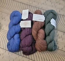 Knit Picks Shadow 100% Merino Wool Lace Weight 440 Yds Each Lot Of 4