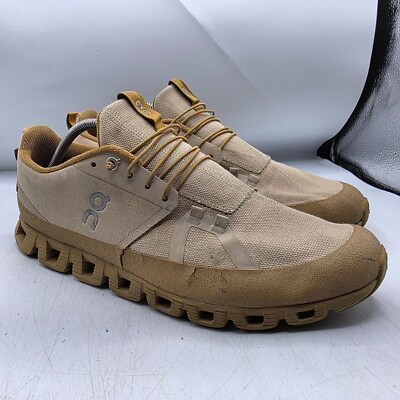 On Cloud Running Dip Mens 12.5 Beige Tan Athletic Shoes Walking Training