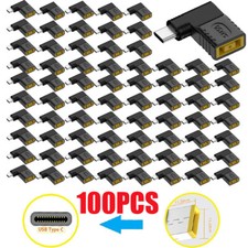100Pcs Laptop Charger Converter TO USB Type C PD Power Charging Cable Adapter