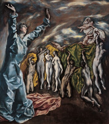 El Greco : The Opening of the Fifth Seal : Framable : High Quality Art Print