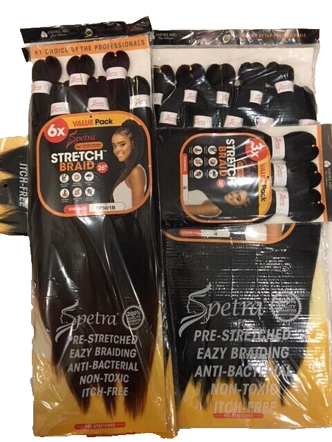 Spectra EZ Synthetic Braiding 3X, 6X, 10X, Pre-streched Hair 26
