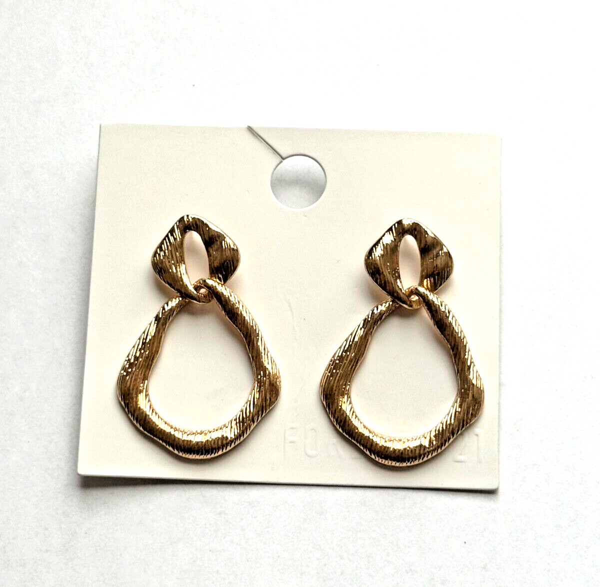 ピアス　No.5096 ER5096 DESIGNER INSPIRED GOLD TONE DANGLE STUD EARRINGS | eBay