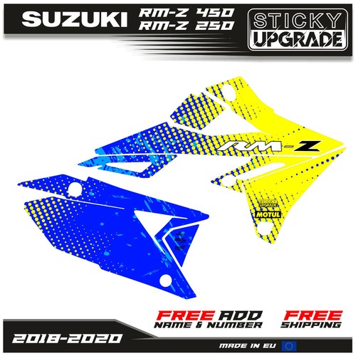 Suzuki RMZ 450 2018 2019 2020 Stickers Set RMZ 250 2019 2020 Decals Graphics Kit - Picture 3 of 8