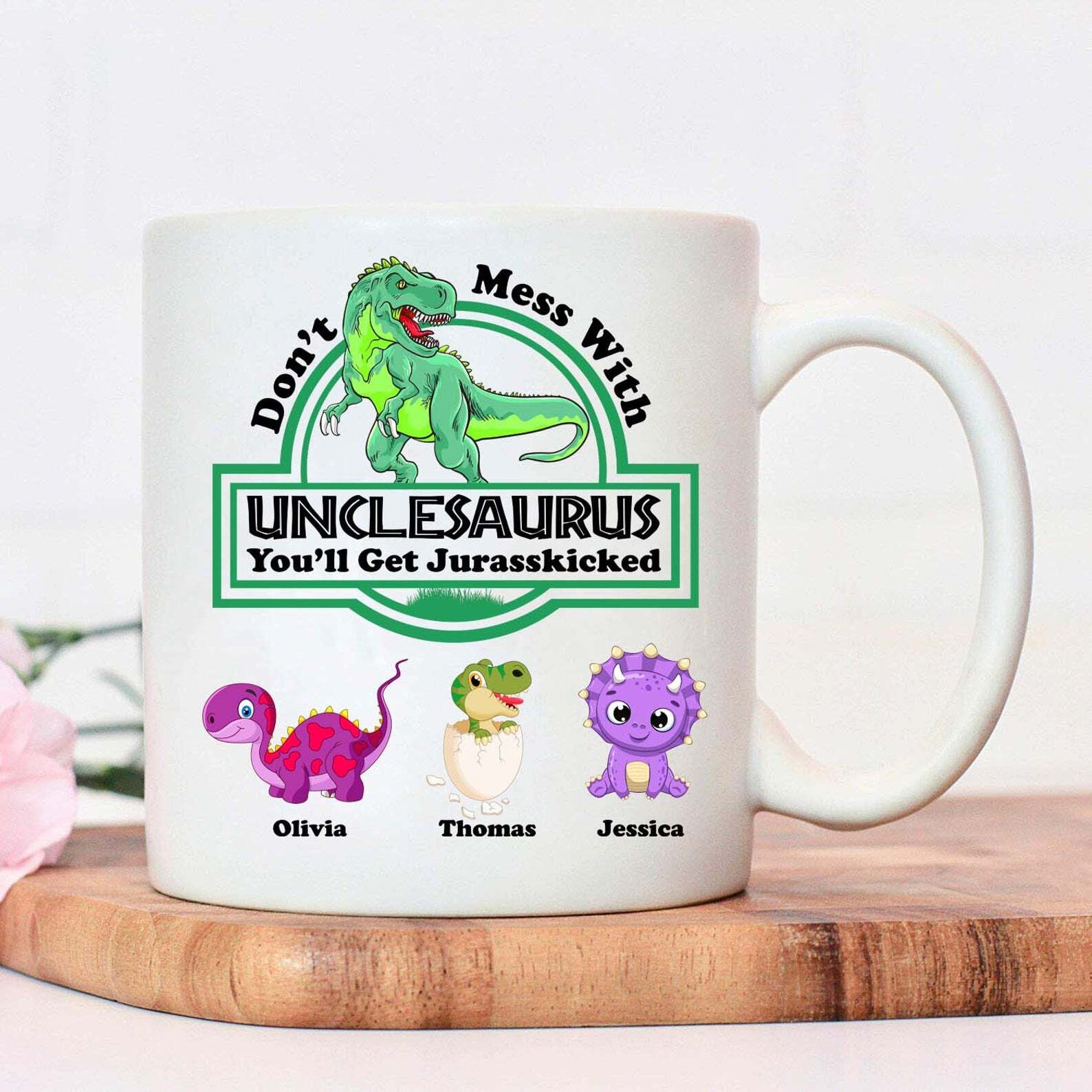 Unclesaurus Mug Father's Day Mug Mug For Uncle Gift For Father's Day Dinosaur